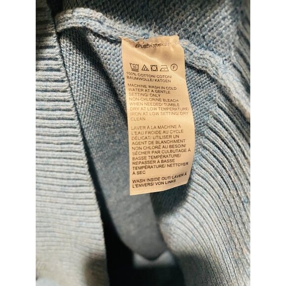 NWT Black Brown 1826 Blue Long Sleeve 100% Cotton Raglan Sleeve Pullover Size L - Picture 4 of 5